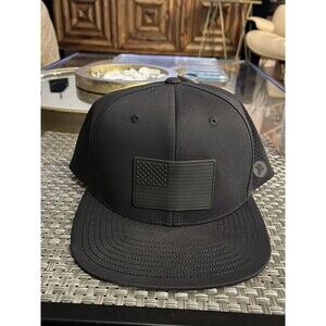 BRANDED BILLS ALL BLACK WITH FLAG snapback Fourth of July (A) c